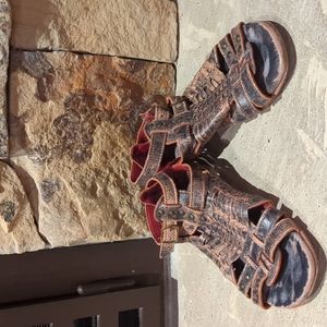 Bed Stu Claire lll Gladiator Sandals Black Lux